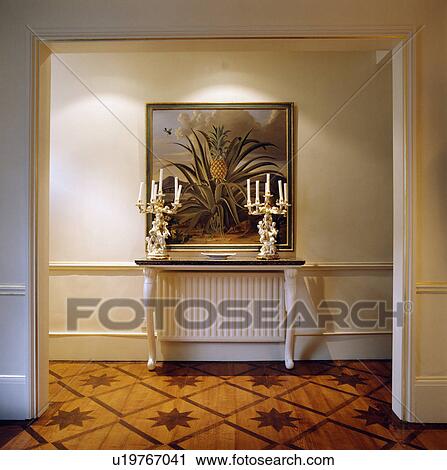 Stock Image - Traditional cream hall. Fotosearch