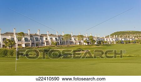 Stock Image - Arcos de la frontera Golf course Southern Spain. Fotosearch