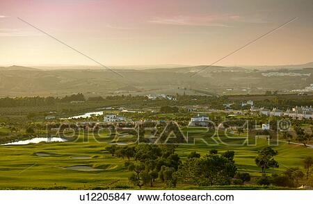 Stock Photo - Arcos de la frontera Golf course Southern Spain. Fotosearch