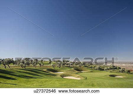 Stock Photograph - Arcos de la frontera Golf course Southern Spain. Fotosearch