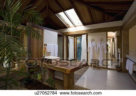 Picture - Bathroom in Beach house in Brazil.. Fotosearch