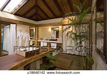 Bathroom in Beach house in Brazil. View Large Photo Image Stock Image - Bathroom in Beach house in Brazil.. Fotosearch