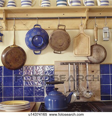 blue colander