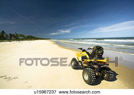 Brazil. ATV. Beach. Sand. View Large Photo Image Stock Photo - Brazil. ATV. Beach. Sand.. Fotosearch