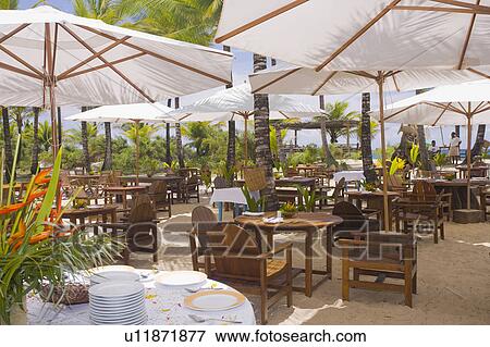 Brazil Beach restaurant in Brazil. View Large Photo Image Stock Photo - Brazil Beach restaurant in Brazil.. Fotosearch