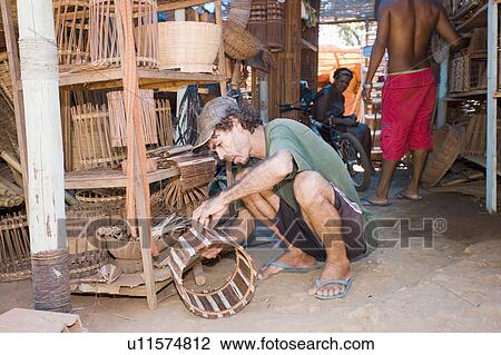 Brazil Craftesman working on products for sale to tourists. View Large Photo Image Stock Image - Brazil Craftesman working on products for sale to tourists.. Fotosearch