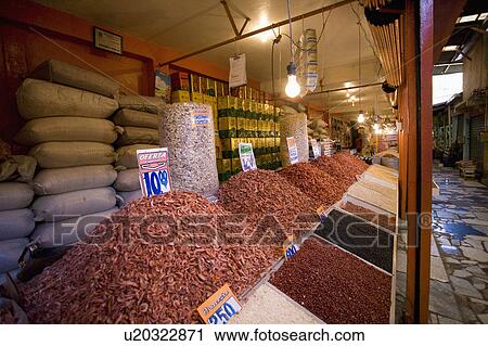 Stock Image - Brazil. Food market.. Fotosearch