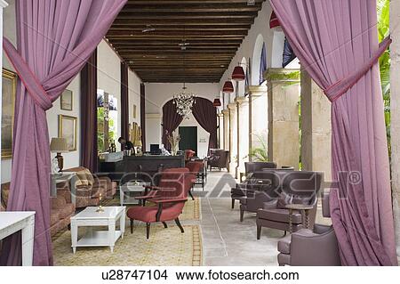 Brazil. Patio. Chairs. Curtain. View Large Photo Image Picture - Brazil. Patio. Chairs. Curtain.. Fotosearch