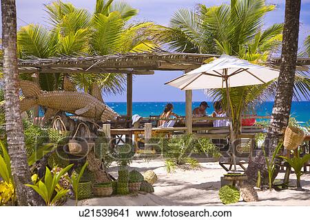 Brazil Restaurant bar overlooking beach in Brazil. View Large Photo Image Stock Image - Brazil Restaurant bar overlooking beach in Brazil.. Fotosearch