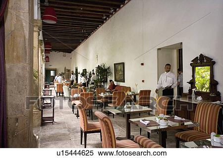 Stock Photography - Brazil. Restaurant. Tables. Waiters.. Fotosearch
