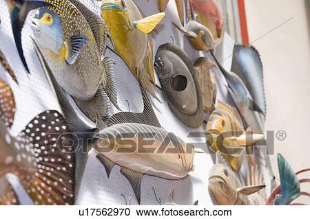 Stock Image - Brazil Souvenirs on sale for tourists in Brazil.. Fotosearch