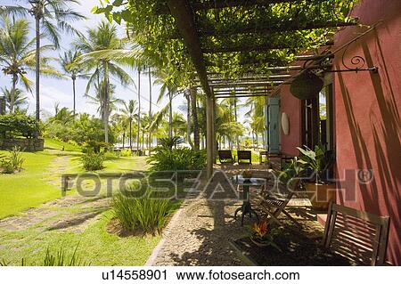 Brazil Veranda outside house by beach in Brazil. View Large Photo Image Stock Image - Brazil Veranda outside house by beach in Brazil.. Fotosearch