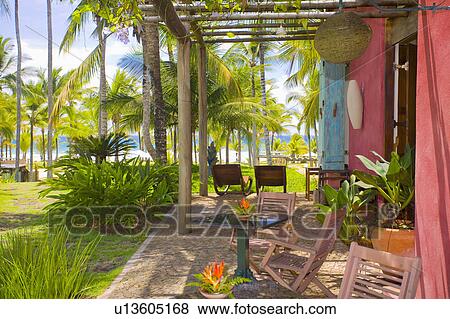 Brazil Veranda outside house by beach in Brazil. View Large Photo Image Stock Photo - Brazil Veranda outside house by beach in Brazil.. Fotosearch
