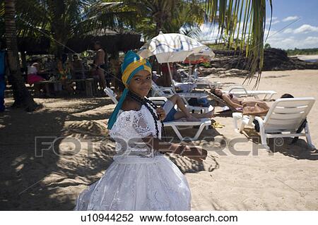 Stock Image - Brazil View of beach in Brazil.. Fotosearch