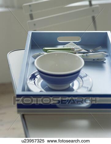 Close-up of blue cup on blue tray View Large Photo Image Stock Photography - Close-up of blue cup on blue tray. Fotosearch