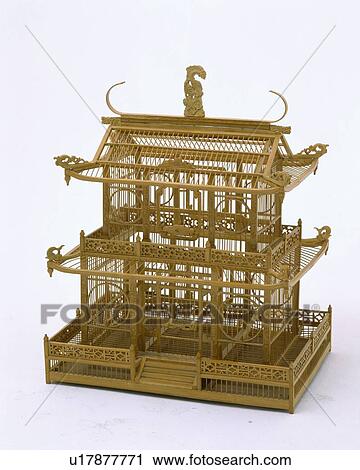 Close-up of Chinese-style wicker birdcage View Large Photo Image Stock Image - Close-up of Chinese-style wicker birdcage. Fotosearch