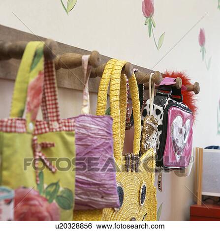 Close-up of colourful cotton bags View Large Photo Image Stock Photograph - Close-up of colourful cotton bags. Fotosearch