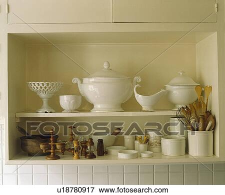 cream crockery