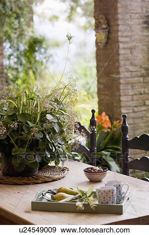 Close-up of detail of table with tray. View Large Photo Image Stock Photo - Close-up of detail of table with tray. . Fotosearch