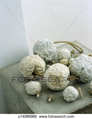 Stock Photography - Close-up of home-made organic soaps. Fotosearch