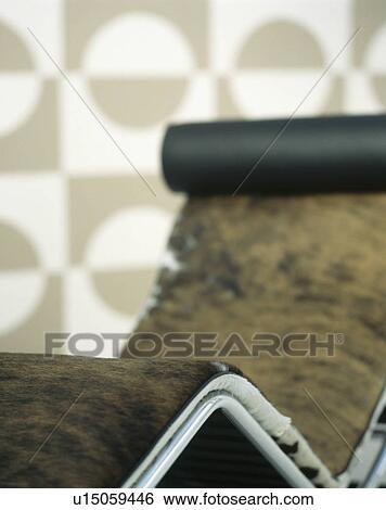 Stock Photograph - Close-up of Le Corbusier chaiselongue. Fotosearch