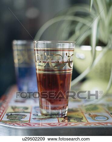 Close-up of Moroccan tea-glasses View Large Photo Image Stock Photo - Close-up of Moroccan tea-glasses. Fotosearch