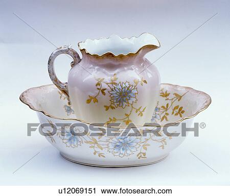 Close-up of Victorian jug and wash-bowl View Large Photo Image Stock Image - Close-up of Victorian jug and wash-bowl. Fotosearch