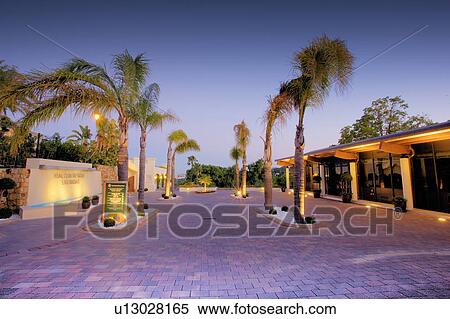 Stock Photography - Entrance to golf club in Southern Spain.. Fotosearch