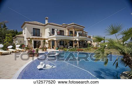 Stock Image - Mclundie Villas on urbanization in Southern Spain.. Fotosearch