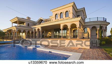 Stock Image - Mclundie Villas on urbanization in Southern Spain.. Fotosearch