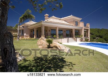 Stock Image - Mclundie Villas on urbanization in Southern Spain.. Fotosearch