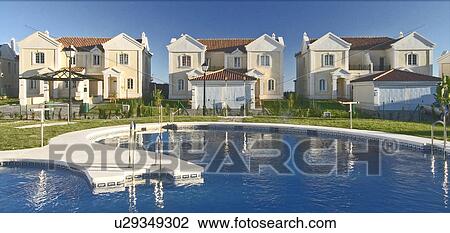 Mclundie Villas on urbanization in Southern Spain. View Large Photo Image Stock Image - Mclundie Villas on urbanization in Southern Spain.. Fotosearch