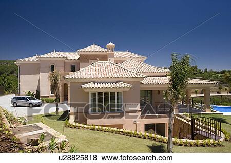 Stock Photo - Mclundie Villas on urbanization in Southern Spain.. Fotosearch