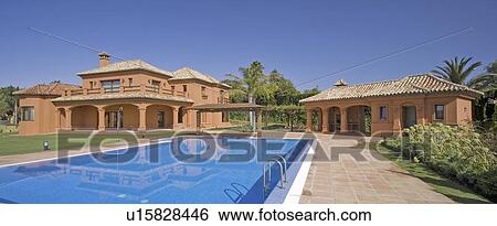 Stock Photograph - Mclundie Villas on urbanization in Southern Spain.. Fotosearch