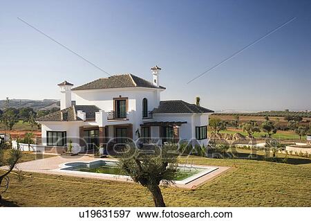 New villa at Arcos de la frontera Golf course Southern Spain View Large Photo Image Stock Photo - New villa at Arcos de la frontera Golf course Southern Spain. Fotosearch