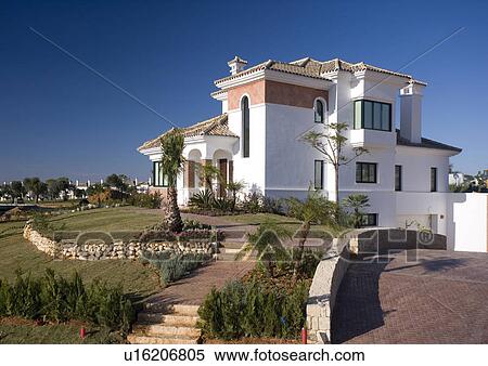 New villa at Arcos de la frontera Golf course Southern Spain View Large Photo Image Stock Photography - New villa at Arcos de la frontera Golf course Southern Spain. Fotosearch