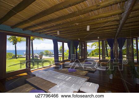 Stock Photograph - Relaxation at health centre in Brazil.. Fotosearch