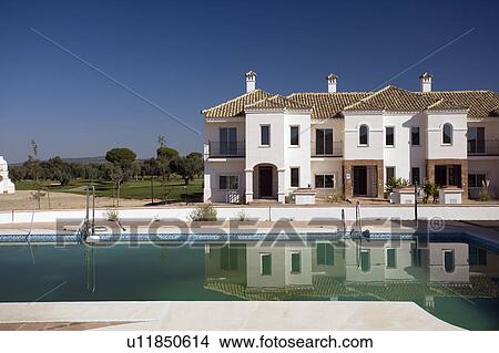 Picture - Unfinished villas at Arcos de la frontera Golf course Southern Spain. Fotosearch