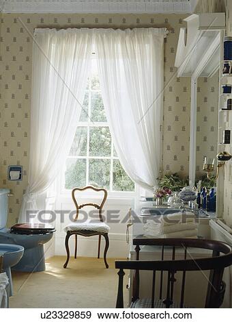 white voile curtains