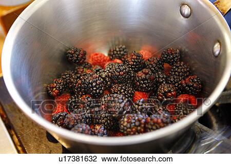 Stock Image - Berries in bowl. Fotosearch