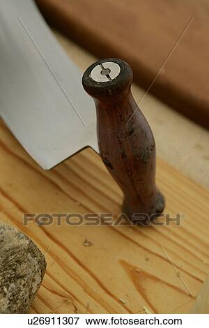 Stock Photo - Cheese Mezzaluna at Farmers Market. Fotosearch