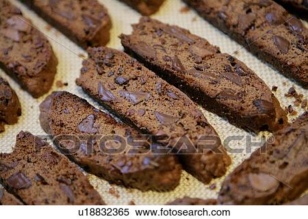 Chocolate Biscotti View Large Photo Image Stock Photography - Chocolate Biscotti. Fotosearch