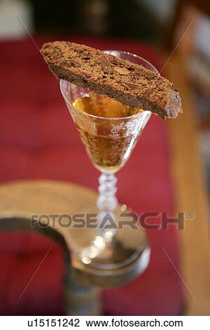 Chocolate Biscotti with Dessert Wine View Large Photo Image Stock Image - Chocolate Biscotti with Dessert Wine. Fotosearch