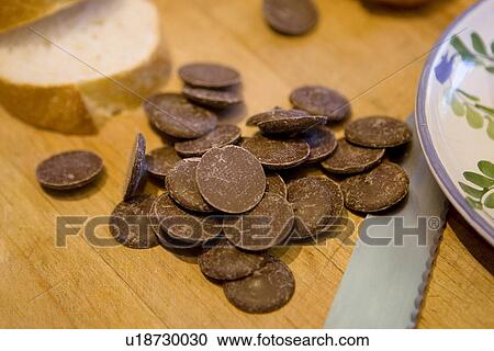 Chocolate Rounds / Chocolate buttons View Large Photo Image Stock Image - Chocolate Rounds / Chocolate buttons. Fotosearch