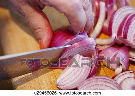 Chopping Red Onion View Large Photo Image Stock Photograph - Chopping Red Onion. Fotosearch