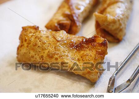 Stock Image - Egg roll. Fotosearch