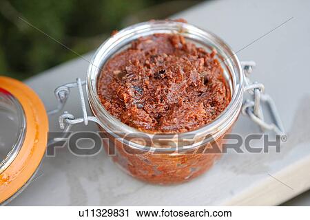 Stock Image - Five Hot Chile Ketchup. Fotosearch