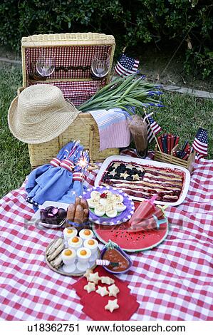 Fourth of July Picnic View Large Photo Image Stock Image - Fourth of July Picnic. Fotosearch