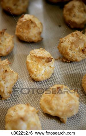 Gougere Cheese Puffs / French Cheese puffs View Large Photo Image Stock Photograph - Gougere Cheese Puffs / French Cheese puffs. Fotosearch