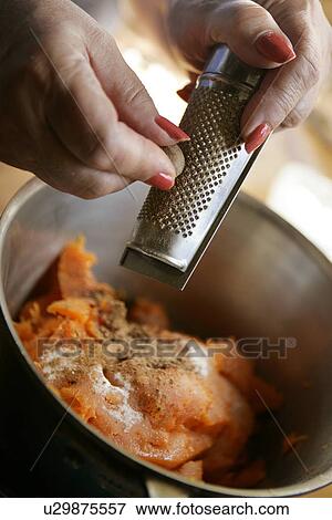 Grating Nutmeg over Pan View Large Photo Image Stock Photo - Grating Nutmeg over Pan. Fotosearch